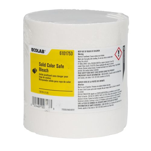 Ecolab® Solid, Color Safe Bleach, 2/3lb, #6101753